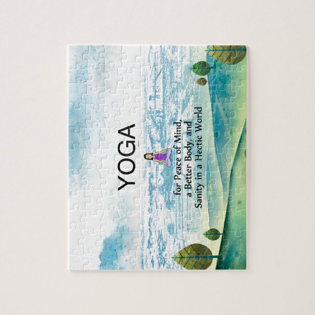 BÄSTA Yogaslogan Pussel (Vertikal)