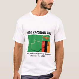 BÄSTA ZAMBIAN PAPPA Stark djärv Personlig T Shirt