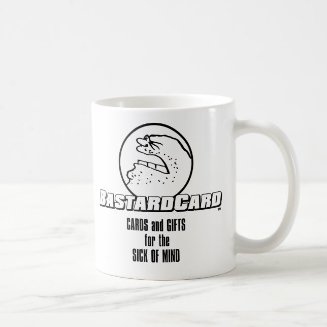 BastardCard för sinnessjuka Kaffemugg (Höger)