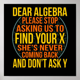 Bäste Algebra Math Lacher Mathematics Math Poster