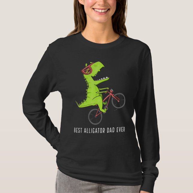 Bäste Alligator Pappa någonsin T Shirt (Framsida)