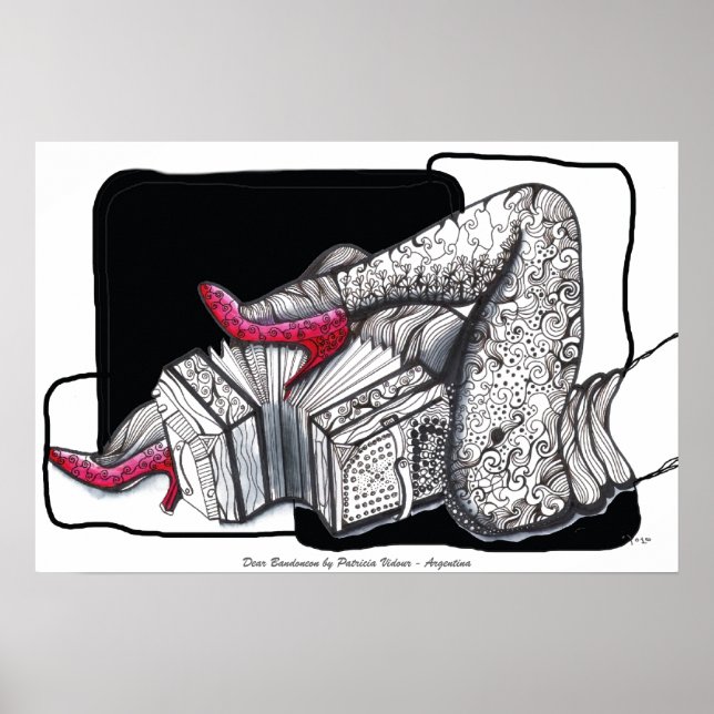 Bäste Bandoneon Tango Poster (Framsidan)