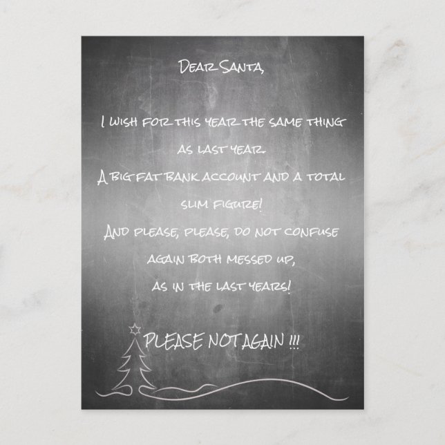 Bäste bra Santa Helg Vykort (Framsida)