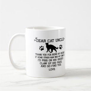 Bäste Cat farbror Fotokollage och kattens namn Kaffemugg
