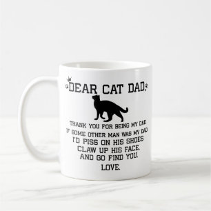 Bäste Cat Pappa fotokollage och kattens namn Kaffemugg