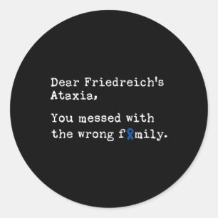 Bäste Friedreich's Ataxi Ataxi Ataxi Awareness Runt Klistermärke