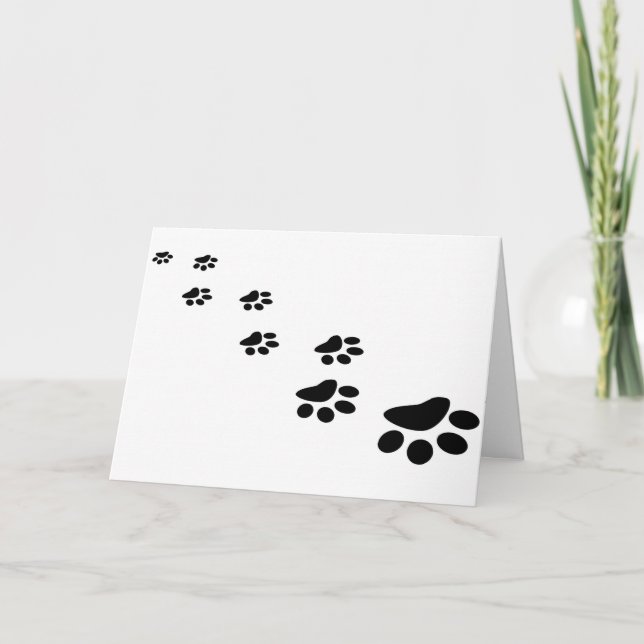 Bäste Hund Anpassade Pet Namn Card Tack Kort (Framsida)