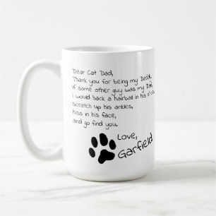 Bäste Kat Pappa Mamma Anpassade Pet Namn-kaffe Mu Kaffemugg