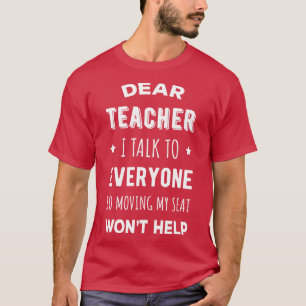 Bäste lärare jag pratar med alla jag pratar med t shirt