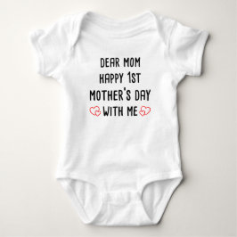 Bäste mamma lycklig 1:a mors dag med mig t shirt