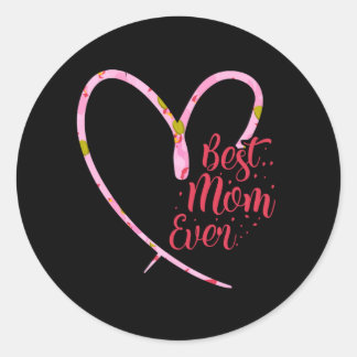 bäste mamma någonsin mors dag Sticker Runt Klistermärke
