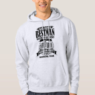 Bäste man Master of Ceremonies Groom Bachelor Part Hoodie
