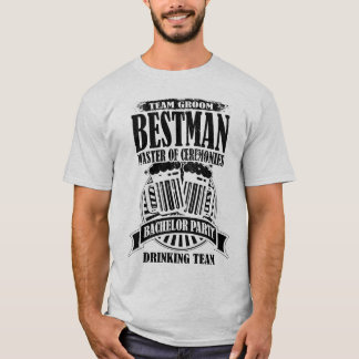 Bäste man Master of Ceremonies Groom Bachelor Part Tee Shirt