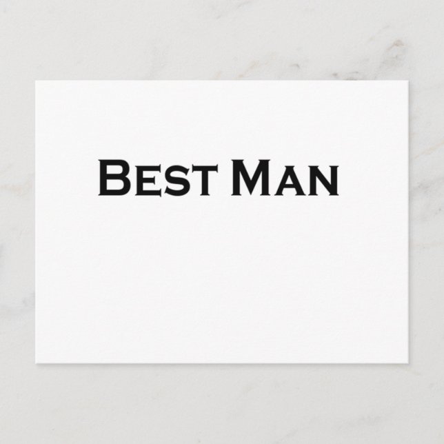 bäste man vykort (Framsida)