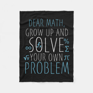 Bäste Math Funny Math Quote Girls Boys Manar Women Fleecefilt