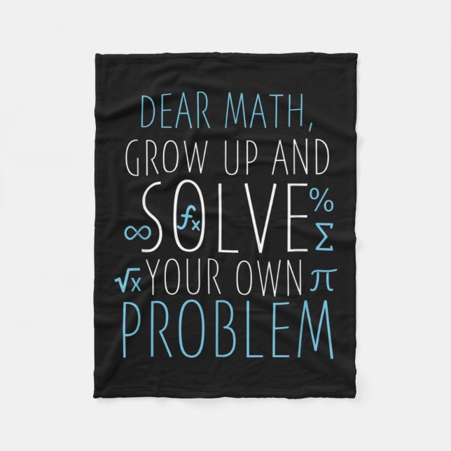 Bäste Math Funny Math Quote Girls Boys Manar Women Fleecefilt (Framsidan)