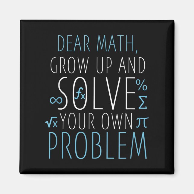Bäste Math Funny Math Quote Girls Boys Manar Women Magnet (Framsidan)