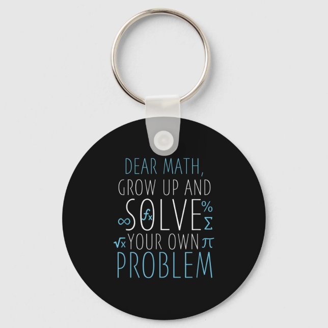 Bäste Math Funny Math Quote Girls Boys Manar Women Nyckelring (Framsida)