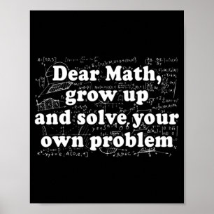 Bäste Math Roligt Back to school Math Teacher Stud Poster