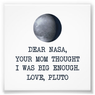 Bäste Nasa Kärlek Pluto Fototryck