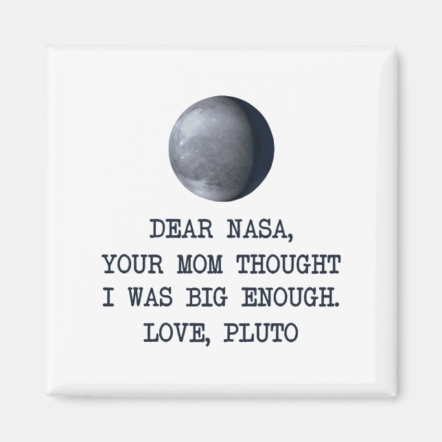 Bäste Nasa Kärlek Pluto Magnet (Framsidan)