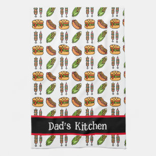 Bäste Pappa någonsin Cute Barbecue Mat Kökshandduk