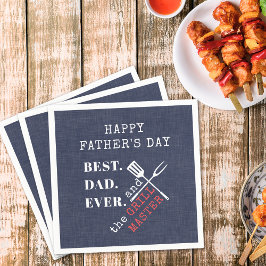 Bäste Pappa någonsin Grill Master Fars dag Pappersservett