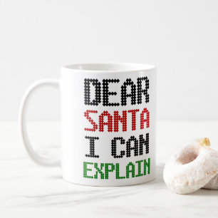 Bäste Santa I kan förklara julklappslista Kaffemugg
