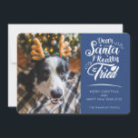 Bäste Santa I provade hund roligt jul-Helgdag Julkort<br><div class="desc">Skicka det här söta och roligt-helgdag till din familj och dina vänner för att sprida julhälsning. Det här kortet har trendig och modern typografi som lyder "Bästa Santa I verkligen provade" i vitt handskrivet typsnitt. Lägg enkelt till ett av dina favoriter i hund bilder för att anpassa kortets framsida. Det...</div>