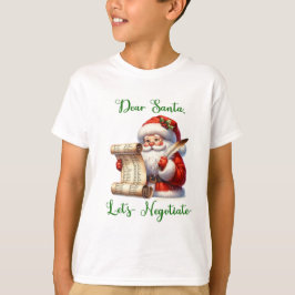 Bäste Santa Låt oss Negotiate Barn T-shirt