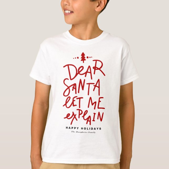 Bäste Santa Let Me Förklara julafton T Shirt (Framsida)