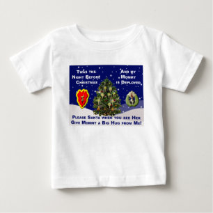 Bäste Santa My Mamma är driftsatt T Shirt