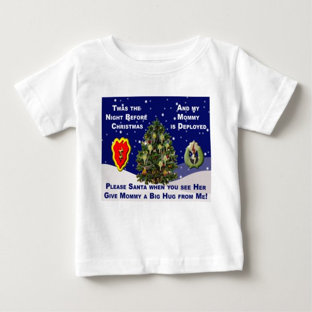 Bäste Santa My Mamma är driftsatt T Shirt (Framsida)