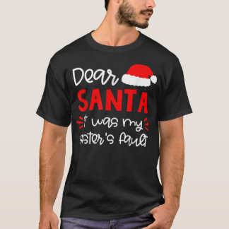 Bäste Santa Syskon Matching Familjejul Paj T Shirt