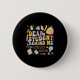 Bäste Student bakom mig Back to school lärarappr Knapp