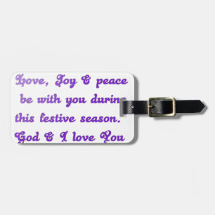 "Bäste vän" Festive Season Hälsning Bagagebricka