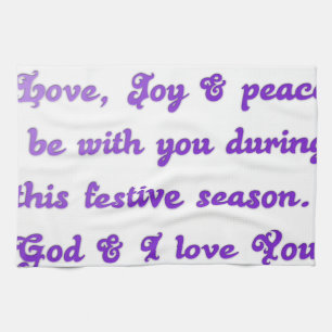 "Bäste vän" Festive Season Hälsning Kökshandduk