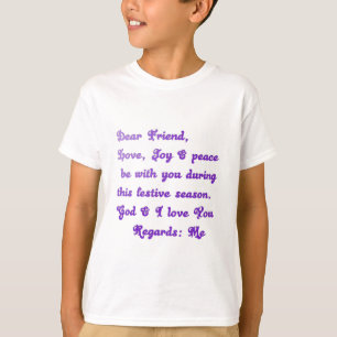 "Bäste vän" Festive Season Hälsning Tee Shirt
