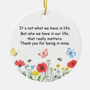 Bäste vän Keepé,Vänskap Bauble, tack Julgransprydnad Keramik