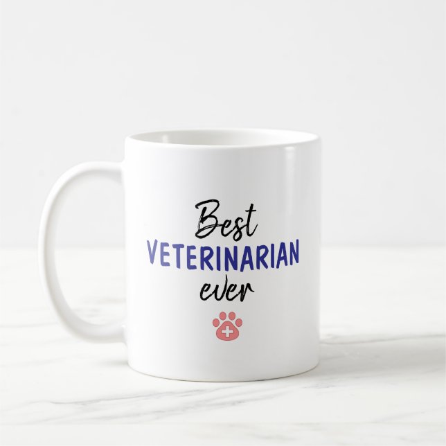 Bäste veterinär någonsin kaffemugg (Vänster)