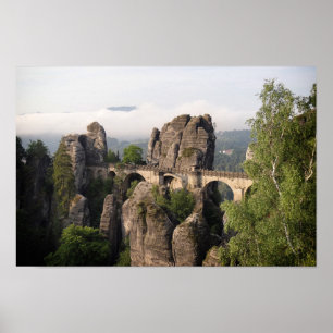 Bastei Bridge i Sachsen Schweiz poster