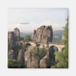 Bastei Bridge i Tyskland, rund magnet