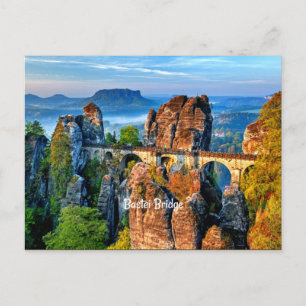 Bastei Bridge, Sachsen, Schweiz Vykort