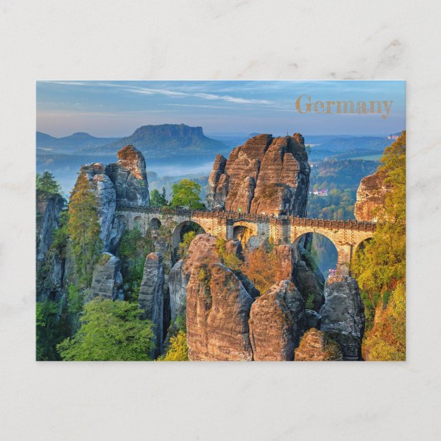 Bastei-bron i Tyskland Vykort (Framsida)