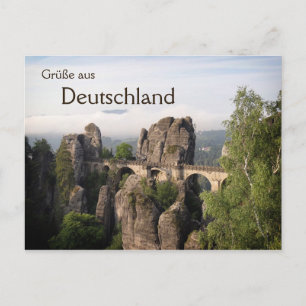 Bastei-bron Tyskland text vykort