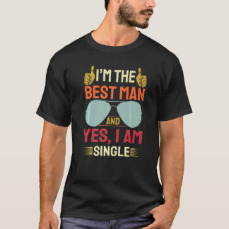 Bästeman Bröllop Brudtärnor Sjungande Tösar T Shirt