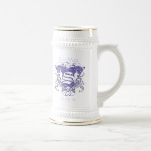 Bästeman Bröllop Stein Vintage Lejon 2 Huvuden Sejdel