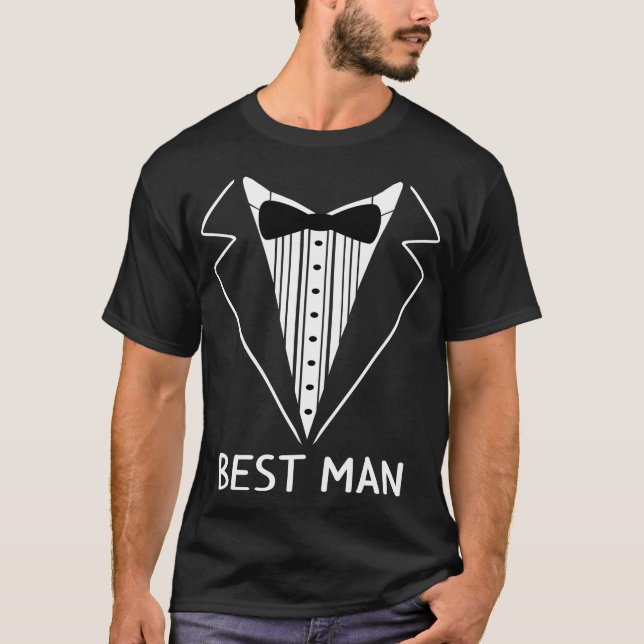 Bästeman Bröllop Tu Sängkammare Brudgum T Shirt (Framsida)