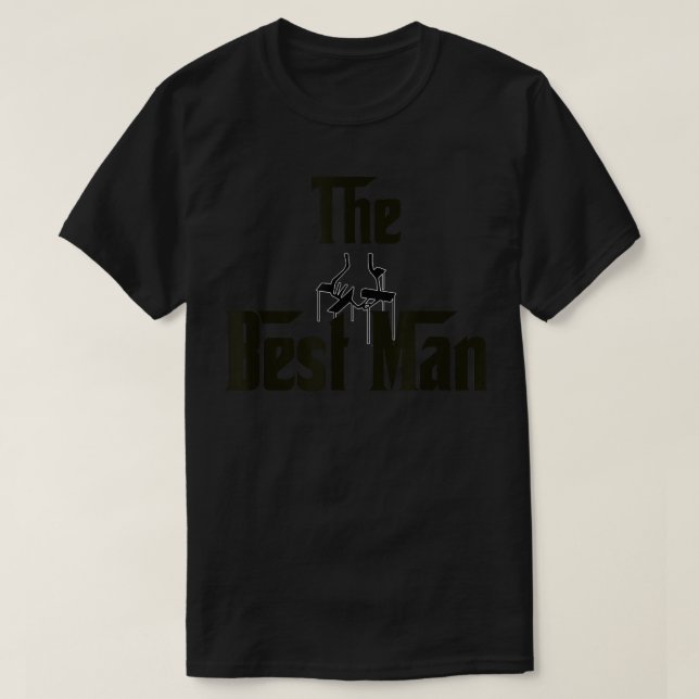 Bästeman Bröllopsmaffia Brudtärna Svärmannen Bache T Shirt (Design framsida)