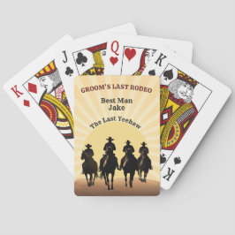 Bästemanens Namn Brudgummens Sista Rodeo Cowboysol Casinokort